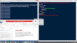 Tutorial - Python Recursive Function