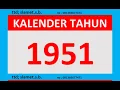Download Lagu kalender tahun 1951 lengkap weton dean pasaran + gerhana