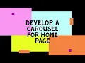 Web project Task 7 A carousel for home page E-commerce web Application Java Institute