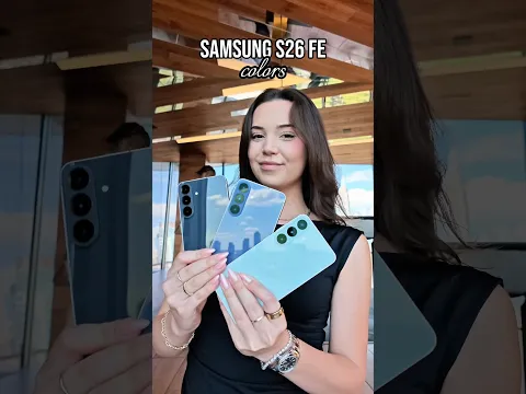 First look at the new colors of the Samsung S26 FE #android #newphone #s26fe