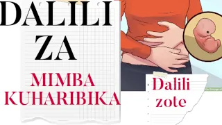 DALILI ZA MIMBA KUHARIBIKA PREGNANCY MISCARRIAGE MIMBA 