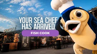 Fish cook Mascot Costume