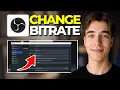 How To Change Live Stream Bitrate And YouTube Recommendations Using OBS On PC Tutorial 2026
