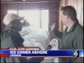 Saginaw Bay Ice Encroaches On Homes
