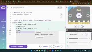 Uso de Microbit - python editor