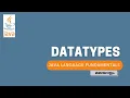 Datatypes Java Language Fundamentals Malayalam