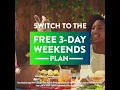 Gexa Energy - Free 3-Day Weekends Plan