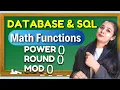 Database SQL Math functions POWER ROUND MOD Class 12 IP