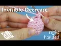 Invisible Decrease for Amigurumi right-handed version