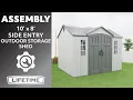Lifetime 10 x 8 Outdoor Storage Shed Lifetime Assembly