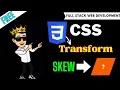 css transform how to use skew css tutorial forbeginners full stack web development course