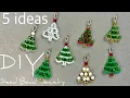 Easy Beaded Christmas Tree Ornaments Beading Tutorials for Beginners Beads Jewelry Making