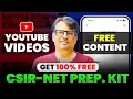 CSIR-NET Dec Free Preparation Kit Youtube s Free Content By GP Sir
