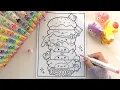 Satisfying Coloring - Sanrio Characters Burger Stack