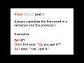 Capitalization Lesson When to Capitalize in the English Language