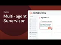 Agent Bricks Multi-Agent Supervisor Demo