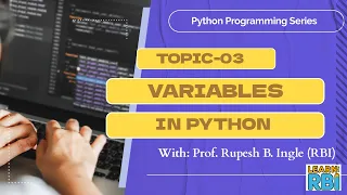 03 Variables in Python Naming Rules Reserved Keywords and Assignments