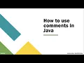 How to use comments Java Lesson 4 Sinhala