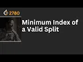 LeetCode Minimum Index of a Valid Split LeetCode 2780 LeetCode POTD