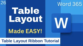 Master the Table Layout Ribbon in Microsoft Word Full Practical Tutorial