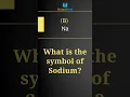 What is the symbol of sodium