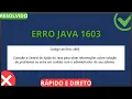 Java Error 1603 - Resolved Updated 2026