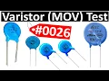 Electronic Components Testing How to Test a Varistor MOV with a Multimeter MOV testing