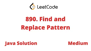 890 Find and Replace Pattern java Solution