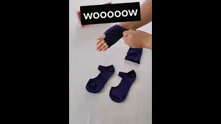 Socks To Hand Gloves How To Make Hand Gloves With Socks Gloves Handmade Crafts 