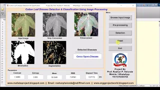 Cotton Leaf Disease Detection Using Image Processing Matlab Project Source Code