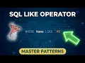 SQL LIKE Operator IN Clause Tutorial String Wildcards Live Class