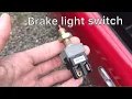 How to change a brake light switch