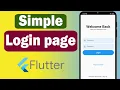 Login Page Flutter UI Speed Code 2024