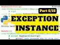 Exception instance Python Tutorial