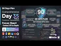 Day 35 Part 2 - React 90 Days Full Stack Plan Context API Explained Provider Consumer State