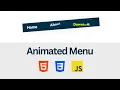 How To Create Animated Menu Items Using HTML CSS JavaScript