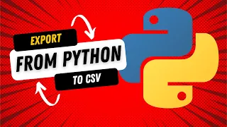 Export data from Python to CSV file Pandas library