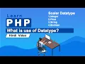 How To Use Scalar Datatypes In Php Integers Floats Strings And Booleans