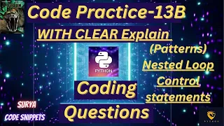 Coding practice-13B Patterns using Nested loops CCBP NxtWave