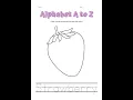 A to Z Coloring Worksheet Set