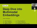 Deep Dive into Multimodal Embeddings Part 1 2