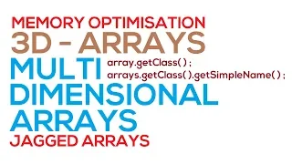 35 - Multi Dimensional 3D Arrays in Java