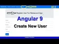 Angular 9 Projects Restaurants App in angular Create User Registration Using Angular 9 Web API
