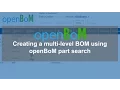 openBoM Creating multi-level BOM using openBoM part search
