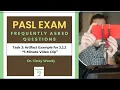 PASL Exam The 5-Minute Clip Artifact 3 2 2