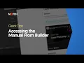 Accessing the Manual from Builder Notch Quick Tip