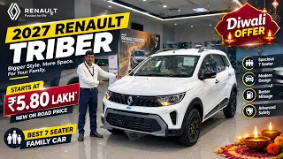 2027 Renault Triber Diwali Discount Offer || Downpayment || 2027 Triber 7 Seater || Mileage & Price