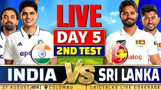 🔴 Live: India Vs Sri Lanka, Day 5, 2nd Test | 2026 Series | Cricket Match Today Score & Commentary
