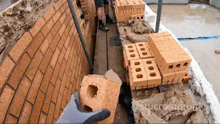 4K POV Bricklaying 