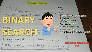 Binary Search Algorithm in Telugu Binary Search in Python DSA